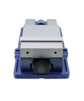 6 Inch Hardened Steel Milling Machine Bench Vise With Lock Down Clamps view from the front showing precision jaws and sturdy base.