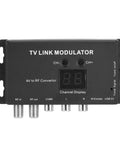 UHF TV Link Modulator With AV To RF Converter For Your Local CATV Setup, Channel Display, USB power input, PAL optional
