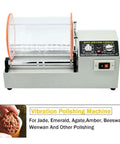 Front view of 580W Tumbler Polishing Machine With 24Lb Drum, Mini Rotary Jewelry Polisher, removable roller, 4 speed settings, 60 minute timer.
