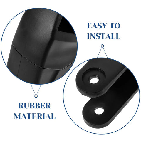 Close-up view of Roller Skate Brake Pad Replacement 4.13 X 3.46 X 1.57 Inch Universal Inline Heel Brake, rubber material, easy to install.