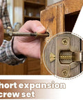 Heavy Duty 6x14mm Metal Wall Anchors Kit 100 Pcs For Drywall Wood Ceramic Tile And Gypsum Board Serrated Expansion Anchors That Lock Tight And Prevent Slippage For Cabinet Hinge Repair And Quick Secure Mounts. Installed in wood hinge repair