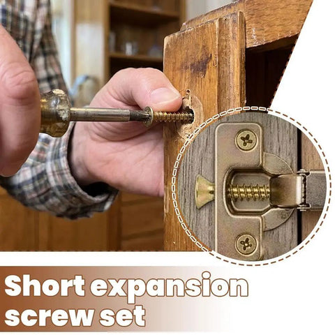 Heavy Duty 6x14mm Metal Wall Anchors Kit 100 Pcs For Drywall Wood Ceramic Tile And Gypsum Board Serrated Expansion Anchors That Lock Tight And Prevent Slippage For Cabinet Hinge Repair And Quick Secure Mounts. Installed in wood hinge repair