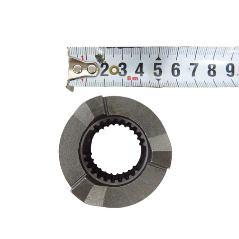 Clutch dog replacement, metal, front view for Yamaha outboard motor 50–90 HP