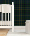 Classic Traditional Print Pre Pasted Removable Wallpaper Easy Peasy Install For Rented Spaces And Accent Walls Snaps Right Into Place Zero Pressure Printed In Usa Killer Vibe For Any Room in a nursery with crib and blanket.