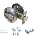 Stainless Steel 304 Hidden Cup Door Lock Kit With Privacy Latch Doorknob Ring And Pull Handle For Sliding Doors
