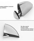 Heavy Duty 6 Pack Adjustable Glass Shelf Brackets With Glass Clips, Zinc Alloy Clamp Holders, brushed finish, easy install