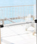 Extendable Window And Sliding Door Security Bar Adjustable From 18 To 51 Inches inside white interior bar installed on sliding door