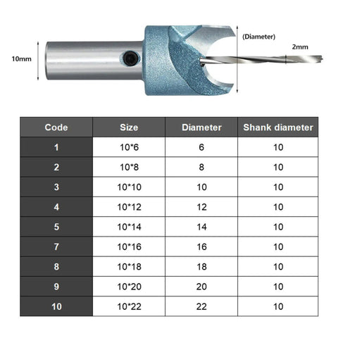 Top Shelf Tungsten Steel Router Bit For Wood Beads And Jewelry Crafting Hella Sharp 10Mm Shank drilling tool dimensions and sizes chart
