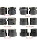 Set of 12 metal bead and step dies for Deep Throat Sheet Metal Bead Roller With 18 Inch Throat And 6 Die Set For 18 Gauge Capacity Rotary