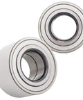 2-Pack Rear Inner Wheel Bearing Assembly For 2003-2009 Kia Sorento - Driver And Passenger Side, Heavy Duty OEM Replacement, Cross References WJB WT516009 SKF GRW244 051-4175, Durable Long-Lasting Bearings showing close-up view of two round bearings.