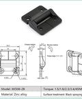 Constant Torque Position Control Hinges With Friction Adjustable Mechanism For Smooth Controlled Opening And Closing XK508 2B 4.5Nm Heavy Duty Hinge 1 Piece