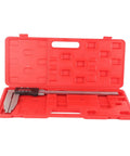12 Inch Digital Caliper With Large LCD Screen In Stainless Steel For DIY And Home Use in red storage case