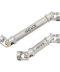 Hardened Stainless Steel Driveshaft Fits Traxxas 1/18 Trx4M RC Crawler Upgrade Parts, dual universal joints for durability.