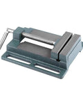Fabater Heavy Duty Drill Press Vise 6 Inch Opening Industrial Cast Iron Milling Machine Vice with opened jaws and sturdy design.