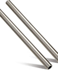 Two Pack 3/4 Inch Outer Diameter 0.51 Inch Inner Diameter 0.12 Inch Wall 12 Inch Length Cold Rolled Steel Tubing Seamless Round Tube For Automotive Industry DIY Projects Construction Heavy Duty Built To Last, showing two metal tubes on a white background.