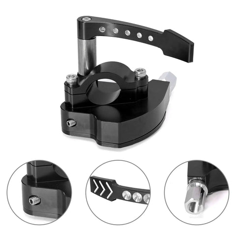 Seven Eighths Inch Universal Billet Throttle Thumb Assembly For ATV And Dirt Bike, Fits 22mm Handlebars, Thumb Controller Replacement For Yamaha Suzuki Polaris Can Am Kawasaki Honda Arctic Cat KYMCO