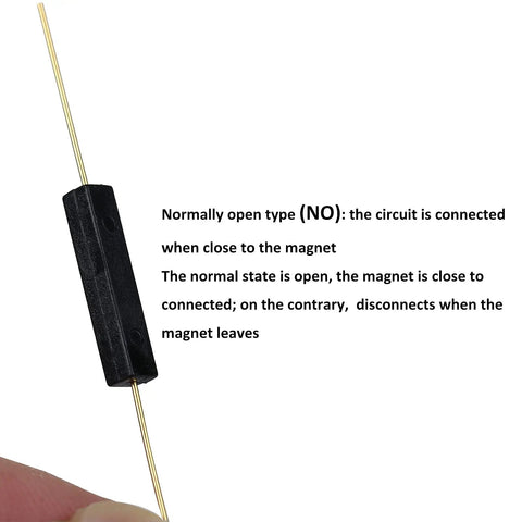 Close-up of GPS-14A Reed Switch With 14mm Plastic Housing showing normally open magnetic control switch