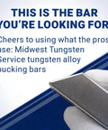 Ergonomic Bucking Bar With Angled Face BB6 That Cuts Vibration And Wrist Strain Tungsten Rivet Block Delivers More Fatigue Reduction