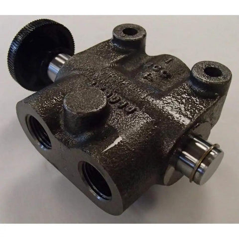 Two Way Hydraulic Single Selector Valve for Heavy Duty Performance, Handles Up To 2500 PSI, 20 GPM Flow, 1/2 Inch Work Ports