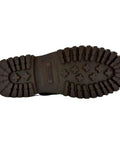 Outsole view of 6-Inch Moc Toe Work Boots for Men in Ocre Brown Full Grain Leather, Oil Resistant and Slip-Resistant Traction Boots