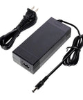 54.6V 1.5A UL Certified Electric Scooter And E Bike Charger with cables and three plug sizes for 48V battery scooters and e-bikes