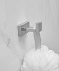 Dope Matte Black Wall Mounted Bathroom Accessories Set With Towel Bar Hand Towel Holder Toilet Paper Holder And Robe Hook In Rustproof Stainless Steel For Modern Durable Hardware. Shown Robe Hook
