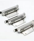 Built Tough Detachable Stainless Steel Cabinet Door Hinge With Carbon Steel Spring Hidden Folding Hinge For Industrial Cabinets Easy Install Rust Resistant 1 Piece