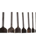 Arc Shaped Leather Punch Set For Belts, Wallets And Bags, 7 Piece Cutter Tools In 10mm To 40mm Sizes, half round metal punches