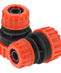 Two Pack One Half To Three Quarter Inch Garden Hose Repair Menders Connectors Adapters For Quick Leak Proof Repair And Extension Of Your Water Hose With Durable ABS Plastic Construction