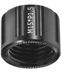 Rugged Aluminum Thru Axle Nut M15x1.5mm For Mountain Bikes And Electric Bikes showing serrated edge and thread detail