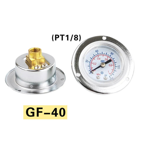 Industrial Pressure Gauge For Mechanics And Maintenance Pros Pro Grade High Precision Tool with brass and steel components
