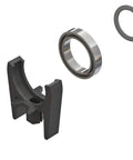 Drama Free Center Driveshaft High Speed Support parts including molded bracket, bearing, o-ring, and screw for RC trucks.