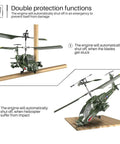 Lil Palm Size Infrared Indoor RC Helicopter S109G 3 Point 5 Channel With Gyro Stabilizer on wooden surface showing protection features