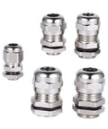 5 Pack Waterproof Cable Glands Joint Kit, metal glands for wire fixing in lighting, machinery, and aerospace projects.