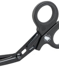 7.25 Inch Trauma Shears Black Stainless Steel Safety Scissors For Med Pros Paramedics Premium Grade Sharp Edge With Clothing Lift Lip