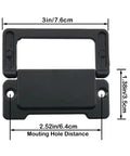 3 Inch Flush Pull Handle Set For Recessed Drawers And Cabinets Black Hidden Pulls With Screws 4 Piece Aluminum Alloy Hardware dimensions