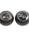 Sweaty Hands Upgraded 2-Pack Black Plastic Manual Gear Shift Knob And Transfer Case Lever Handle Kit For Toyota Land Cruiser FJ40 With Smooth Four Speed Shifting That Fits Like A Glove From 1969 To 1986 Direct Factory Replacement. Black plastic 2-pack shift knobs with 4-speed and transfer case patterns