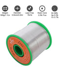 Legit Lead Free Rosin Core Solder Wire 0.6mm Diameter 0.024 In Sn99 Ag0.3 Cu0.7 Electronics Soldering Alloy 500g spool