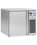 Commercial Countertop Blast Chiller Freezer Combo stainless steel unit, handles three 12x20 pans, ideal for rapid meal prep.