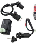 ATV Quad Wiring Harness Kit With Electric Start For GY6 50cc 70cc 110cc 125cc Engines, Includes Stator Coil CDI Wiring Harness