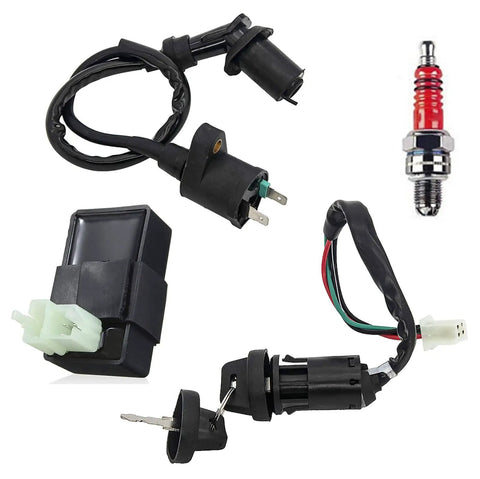 ATV Quad Wiring Harness Kit With Electric Start For GY6 50cc 70cc 110cc 125cc Engines, Includes Stator Coil CDI Wiring Harness