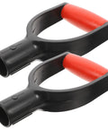 2 Pack Shovel Handle Replacement Grips no fuss install ergonomic comfort non slip grip for snow shovels weather resistant durable