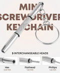 Fresh Eyes On The Go Lens Cleaning And Repair Kit mini screwdriver keychain with interchangeable heads for quick fixes.