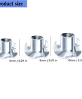 Beefy Four Point T Nut Fasteners For Woodworking And Furniture With Quarter Inch Twenty Threads In Alloy Steel Rust Resistant sizes