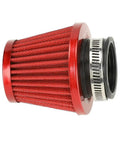 Red 38mm Air Filter Cleaner For Predator 196cc 200cc 212cc 6.5HP GX160 GX200, features metal frame and pleated design.