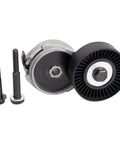 Heavy Duty Serpentine Drive Belt And Tensioner Assembly Replacement Kit Gets Your Engine Running Silky Smooth As Silk And Kills Any Annoying Squeals Instantly With Rock Solid Quality That Lasts Long Drives On Roads And Highways All Day Long, belt tensioner and pulley with bolts