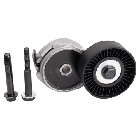Heavy Duty Serpentine Drive Belt And Tensioner Assembly Replacement Kit Gets Your Engine Running Silky Smooth As Silk And Kills Any Annoying Squeals Instantly With Rock Solid Quality That Lasts Long Drives On Roads And Highways All Day Long, belt tensioner and pulley with bolts
