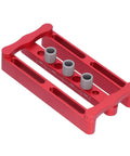 Adjustable Dowel Jig Kit With Precision Drill Bushing, anodized aluminum, with positioning pin locator, for furniture assembly