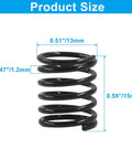 Close-up of Stainless Steel 1.2x13x15mm Compression Spring with dimensions for Appliance Repair DIY Projects