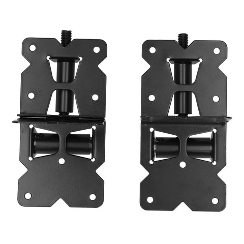 Heavy Duty Carbon Steel Gate Hinge Bolt Kit For Outdoor Fences And Gates Secure Locking Door Latch Hardware Set With Mounting Screws, 2 hinges